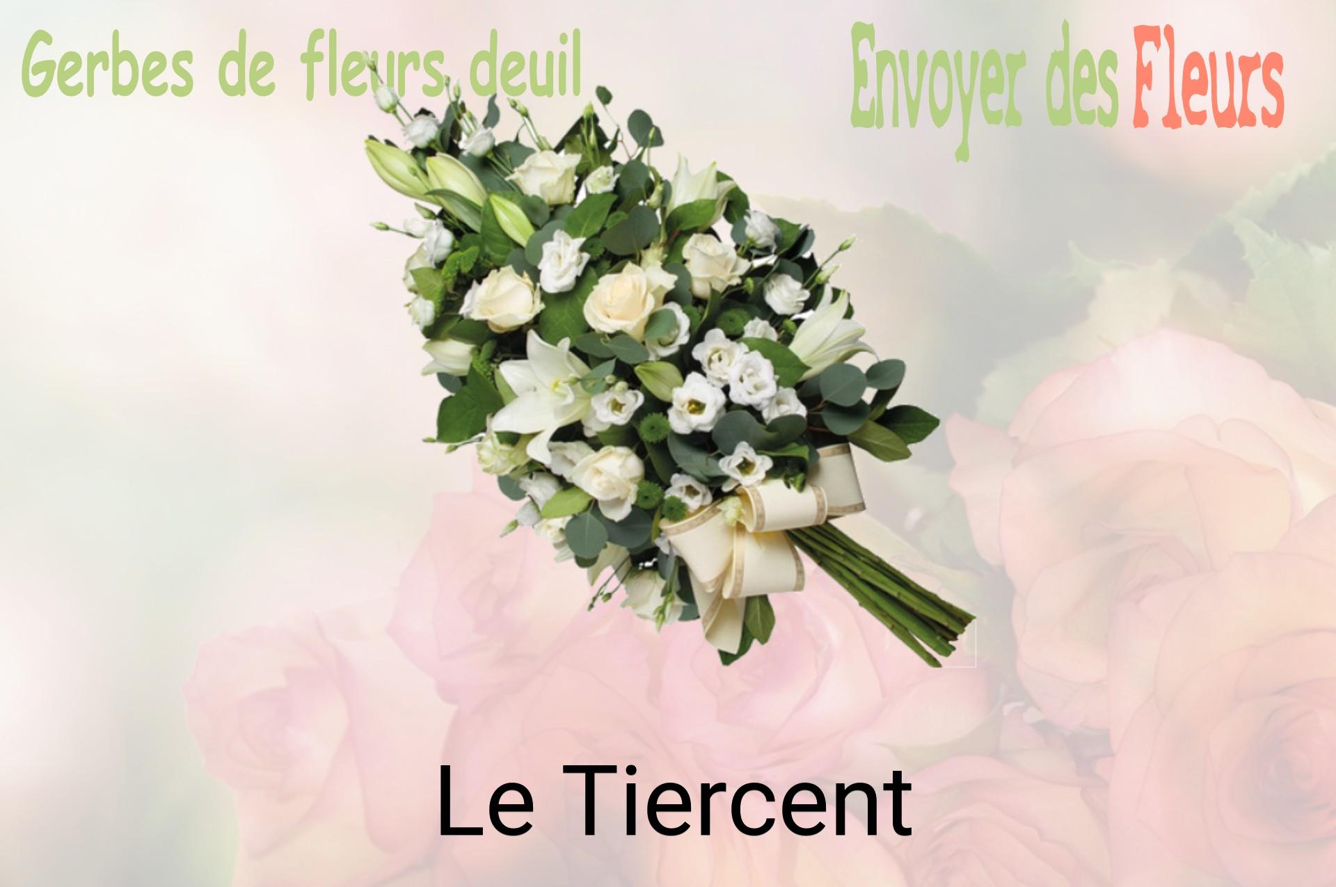Gerbe de fleurs de deuil livrée à Le Tiercent
